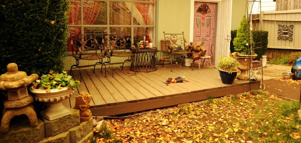 How to Keep Leaves Off Patio