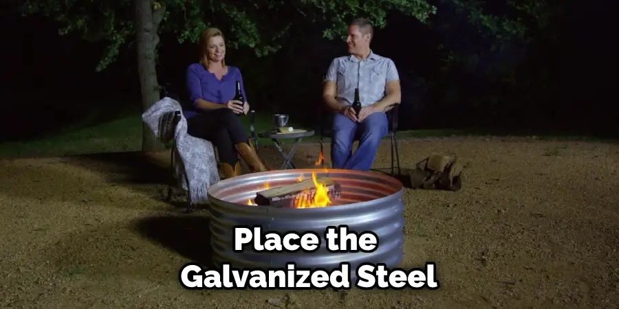 Place the Galvanized Steel