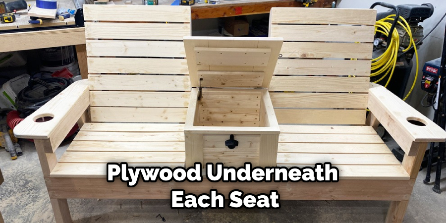 Plywood Underneath Each Seat