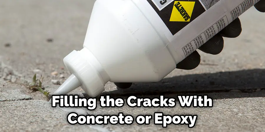 Filling the Cracks With Concrete or Epoxy