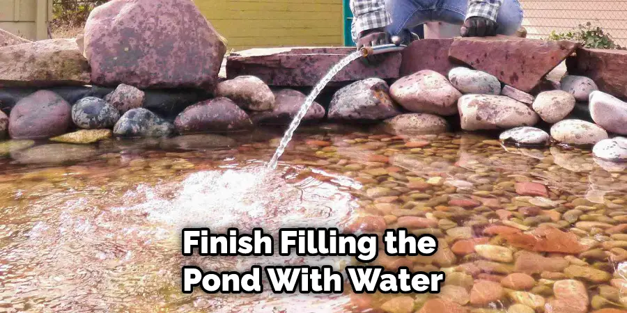 Finish Filling the Pond With Water