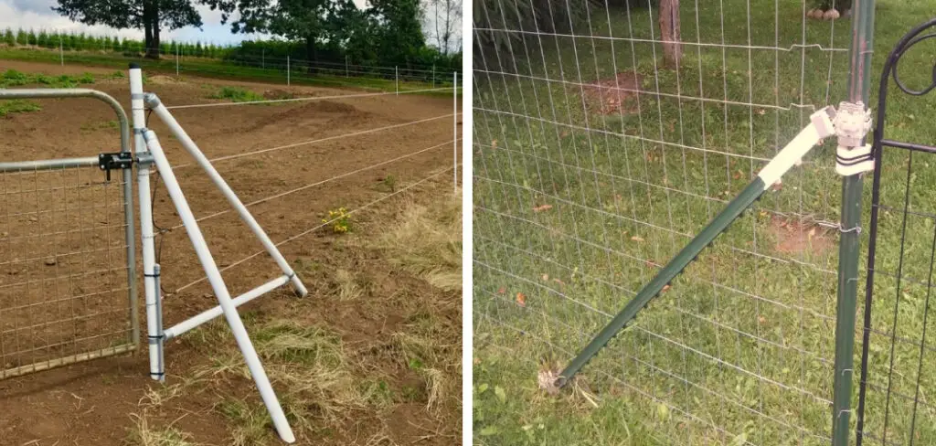 How to Brace a Gate Post