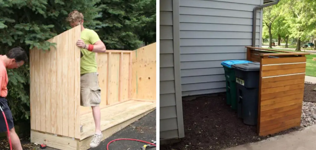 How to Build an Outdoor Garbage Can Holder