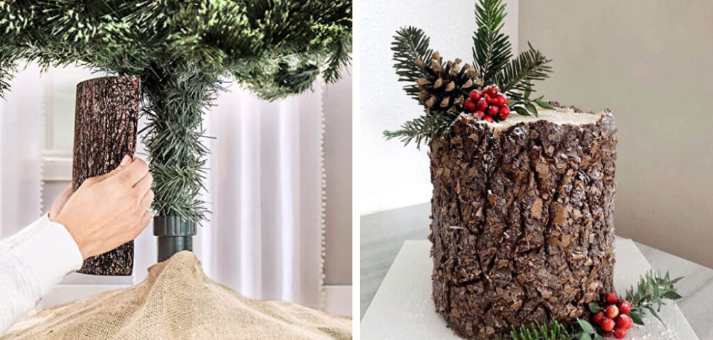 How to Decorate a Tree Stump for Christmas