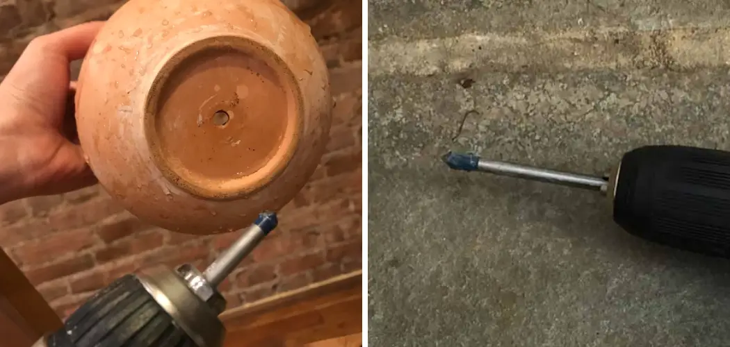 How to Drill a Drainage Hole in a Ceramic Pot
