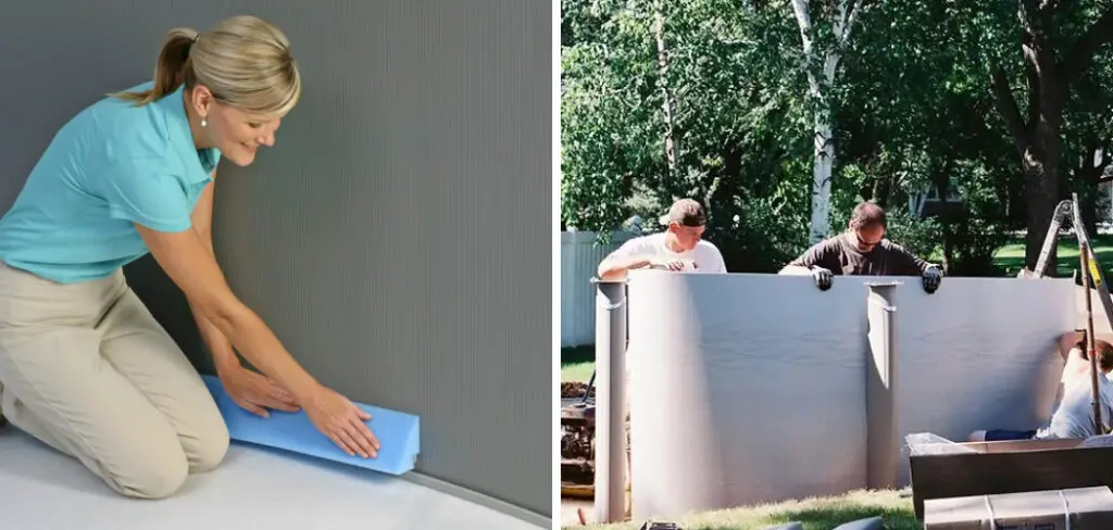How to Install Pool Wall Foam