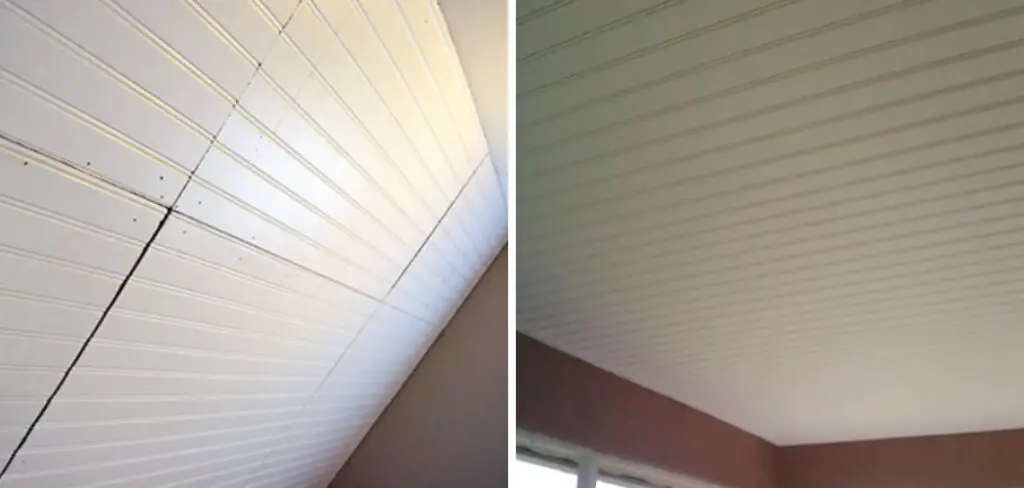 How to Remove Vinyl Ceiling on Porch