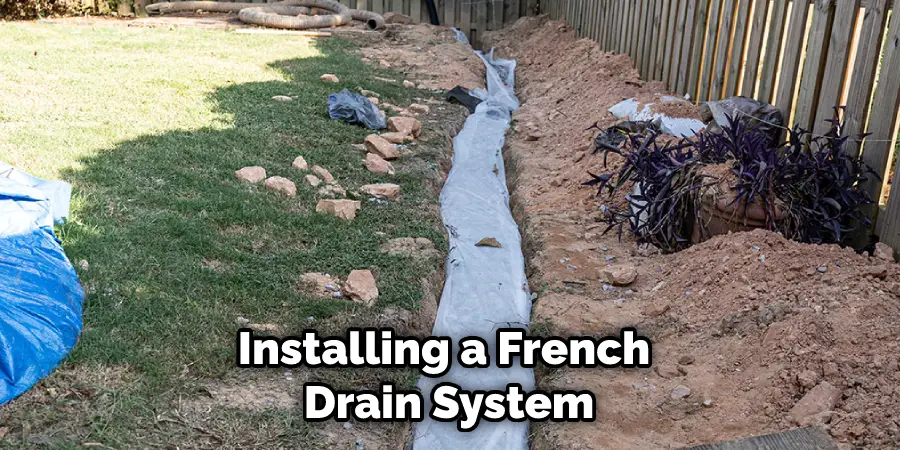 Installing a French Drain System