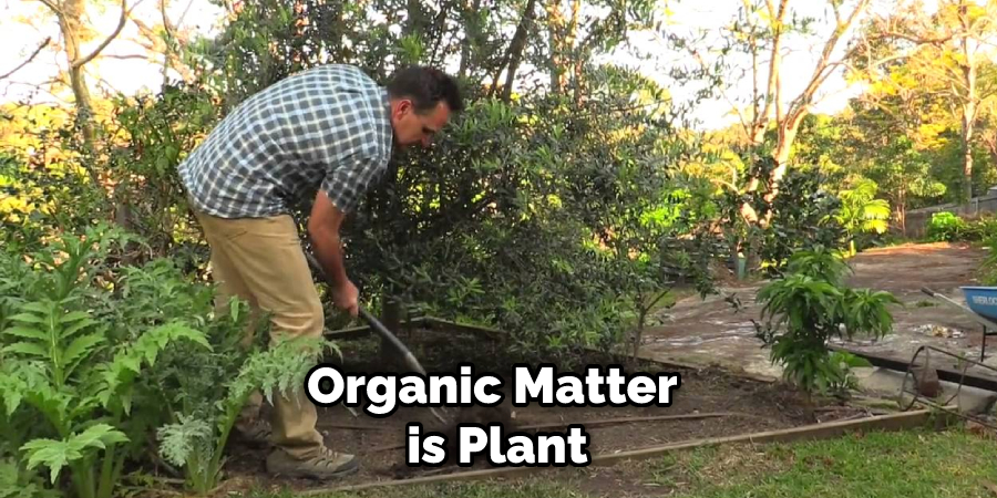 Organic Matter is Plant