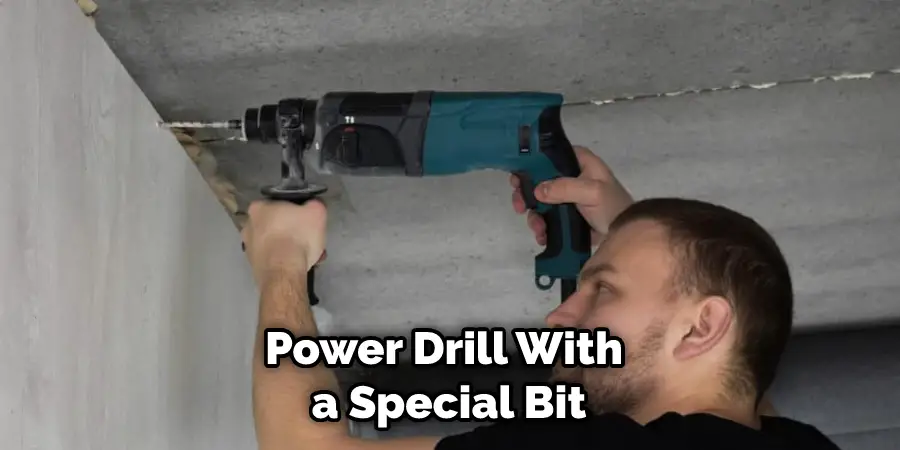 Power Drill With a Special Bit