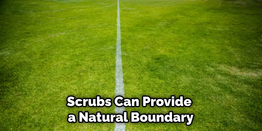 Scrubs Can Provide a Natural Boundary