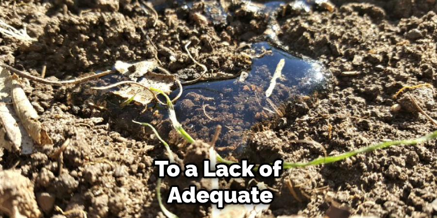 To a Lack of Adequate
