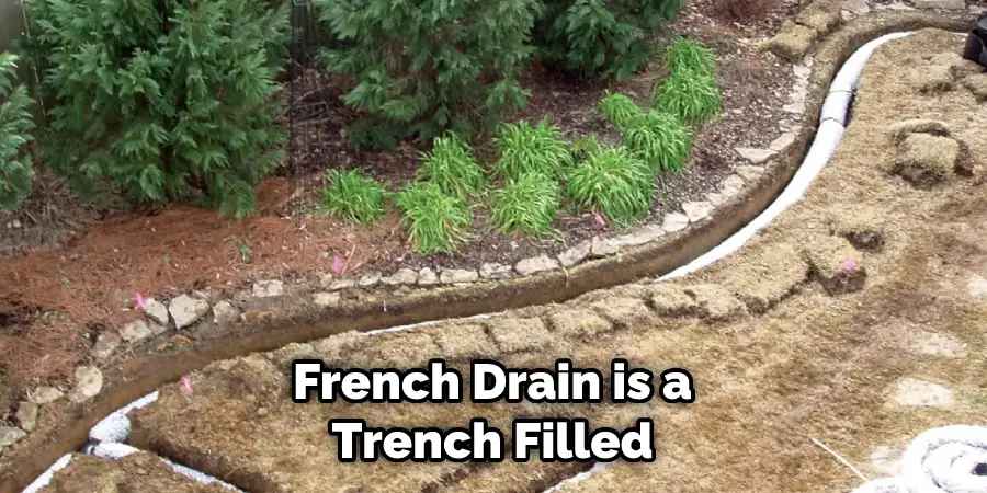 French Drain is a Trench Filled