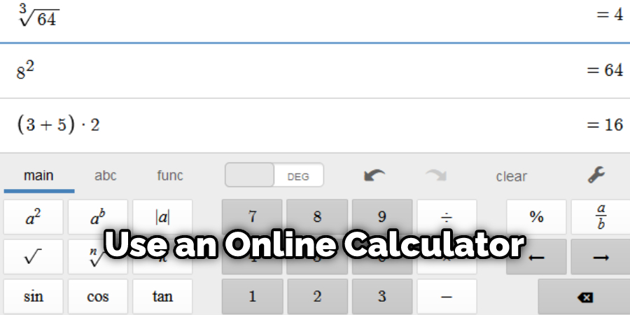 Use an Online Calculator