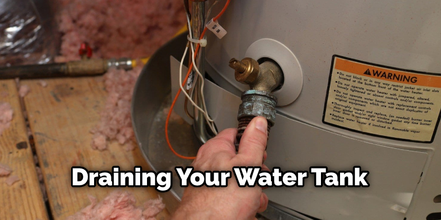 Draining Your Water Tank
