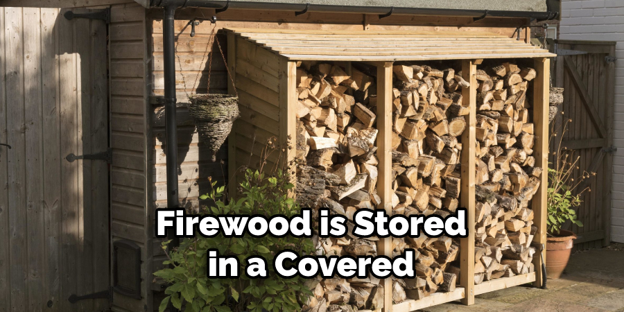 Firewood is Stored in a Covered