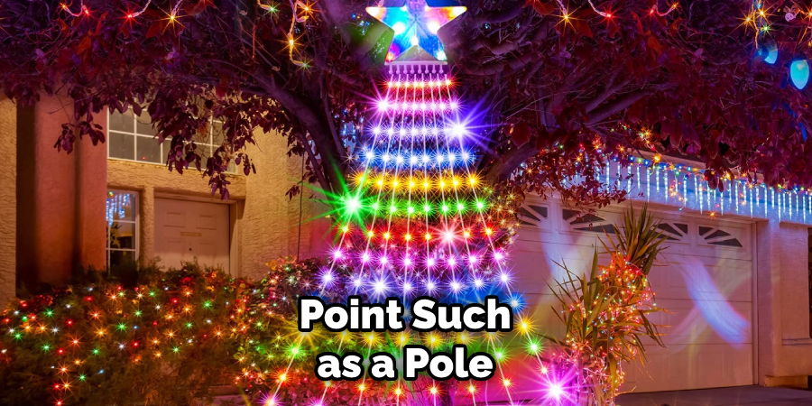 point such as a pole