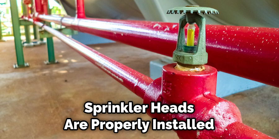 Sprinkler Heads Are Properly Installed