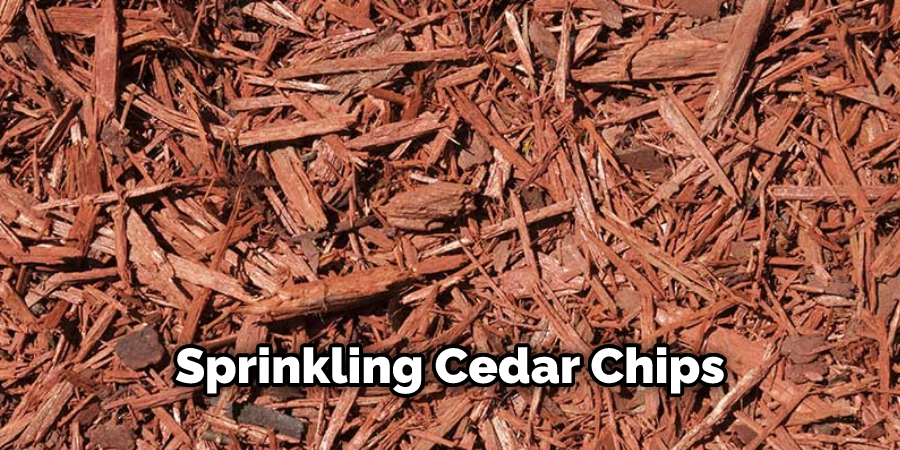 Sprinkling Cedar Chips