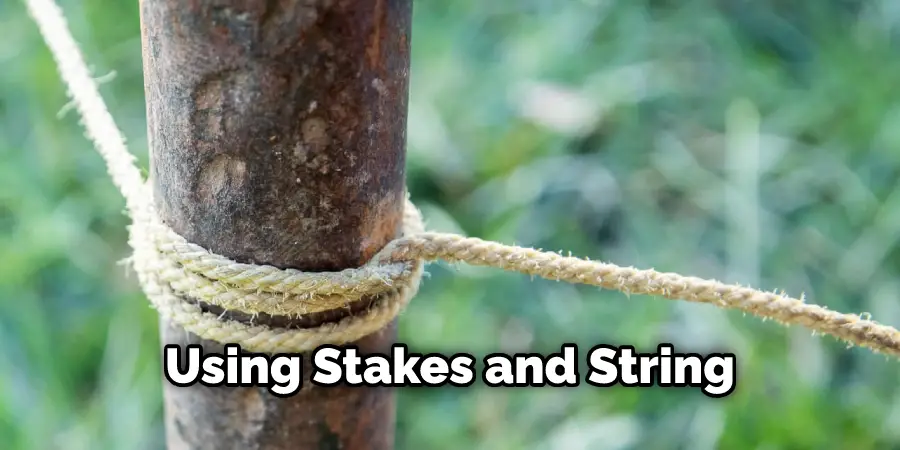 Using Stakes and String