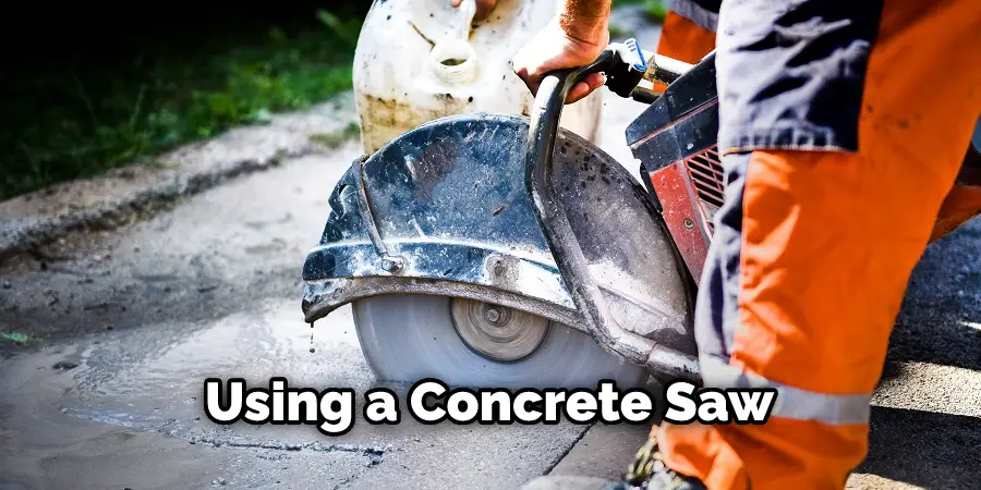 Using a Concrete Saw