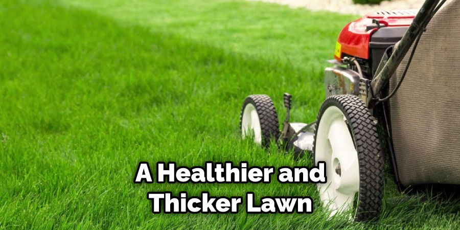 a healthier and thicker lawn