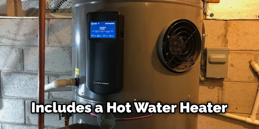 Includes a Hot Water Heater