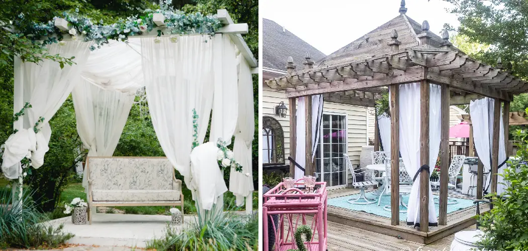 How to Hang Curtains on Gazebo