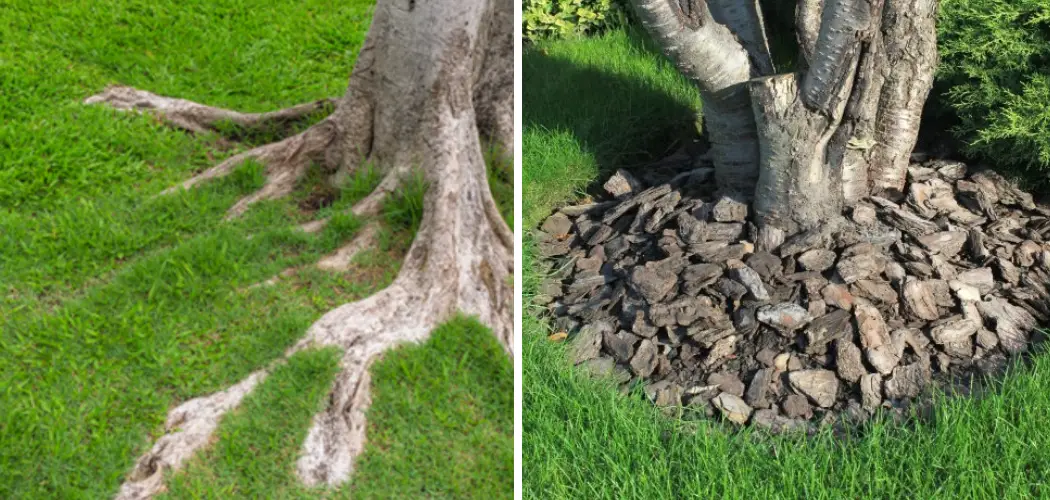 How to Edge Around a Tree with Exposed Roots