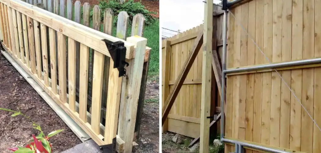 How to Build Sliding Gate on a Fence
